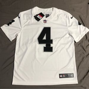 Nike Men's Las Vegas Raiders Carr #4 White Jersey